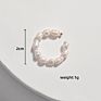 Pearls Ear Cuff Boho C-Shape Imitation Pearl Circle Clip Women Girl round Elegant Earrings Party