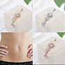 Perfect Dangle Belly Button Gold Belly Piercing Crystal Flower Body Jewelry Navel Piercing Rings for Women