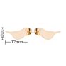 Personality Simple Animal Bird Earrings for Girls Ladies Simple Stainless Steel Stud Earrings Jewelry