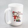 Personalized 15 Oz Big White Mugs Sublimation Blank Ceramic Coffee Mug with Logo Diy
