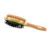 Pet Dog Fur Hair Comb Pets Double Sided Pin & Bristle Bamboo Brushes