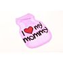 Pet Dog Vest Cute Pet Clothes with I Love My Mommy Daddy Printed Puppy Funny Pet Apparel for Dogs and Cats