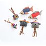 Pet Supplies Interactive Indoor Funny Mouse Floppy Plush Fish Pet Cat Toy