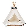 Pet Teepee Dog & Cat Bed - Portable Dog Tents & Pet Houses with Cushion