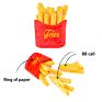 Pet Toys Set Stuffed Fries Hamburger Fried Chicken Dog Squeaky Interactive Chew Dog Toys for Pet Toys