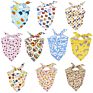 Pet Washable Triangle Plaid Pet Bandanas Adjustable Dog Cat Bibs Scarf Bandana