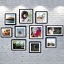 Picture Frame Black Poster Frame Display Pictures with Mat or without Mat Wall Gallery 8*10 Photo Frames