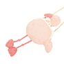 Pink Color Soft Plush Flamingo Girls Crossbody Bag Makeup Bag