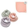 Plain Organic Cotton Baby Muslin Burp Cloth 5 Pack