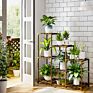 Plant Stands for Indoor Plants, Wood Outdoor Tiered Plant Shelf