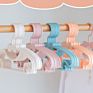 Plastic Clothes Hangers Bowknot Shape Baby Children's Multifunctional Coats and Pants Rack