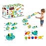 Plastic Diy Sprinkle Gear Animal Crab Ball Slide Track Baby Bath Toys Set for Kids