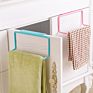 Plastic Hanging Holder Towel Rack Multifunction Cupboard Cabinet Door Back Kitchen Accessories Home Storage Bathroom Furniture