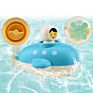 Plastic Wind-Up Submarine Baby Bathroom Play Water Bathtub Floating Swimming Wind up Submarine Bath Toys for Children