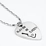 Play for Me Daddy Super Cute Father Daughter Little Heart Joint Necklace Set Daddys & Daughter Gifts Father's Day Gift
