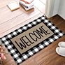 Please Remove Your Shoes Brown Black Text Home Welcome Door Mat