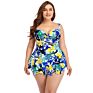 plus Size Swimwear Style One-Piece Large Size Swimsuit Skirt Printed Skin-Friendly Fabric Swimwear W