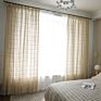 Polyester Cotton Fabric American Pastoral Style Handmade Crochet Curtains Living Room Bohemian Style Printed Curtain
