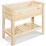 Popular Raised Bed Garden Planter Box with Storage Shelf