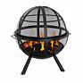 Portable Camping Fire Firebowl Fire Pit with Bbq Grill and Folding Legs