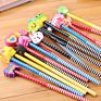 Price Promotional Hb Pencil with Animal Cartoon Eraser Topper for School Students