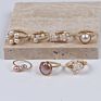 natural freshwater pearl five-pointed star heart butterfly shape rings
