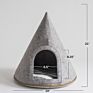 Price Wool Felt Pet Cave Lucy Hooded Dog Bed