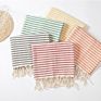 Print with Logo Recycled Cotton Peshtemal Hammam Sand Free Turkish Beach Towels Blanket