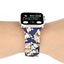 Printed Flowers Pattern Rubber Watch Band 38Mm 42Mm Silicon Sports Watch Strap for Apple Watch Series 7 6 5 4 3 41 45Mm