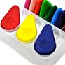 Produced 12 Colors Drop and Triangular Crayons for Children Use Pencil Crayons