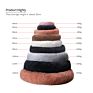 Product Cat Bed round Donut Dog Cushion Basket for Cat Bed Long Fur Plush