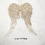 Product Hanging White Angel Wings Ornament for Christmas Decoration