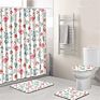 Products anti Fatigue Rug Bathroom Mat Set with Shower Curtain