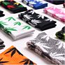 Professional Colorful Tube Sports Socks Bamboo Maple Leaf Socks Design Hemp Weed Leaf Socks