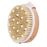 Professional Wooden Handle Exfoliating Dry Skin Body Scrub Bath Brush with Natural Bristles and Ppr Massage Nodes