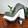 Promotional Price in Stock Fast Delivery Soft Cable Knit Sherpa Blanket