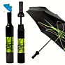 Promotional Rain 3 Folding Wine Shape Bottle Umbrella With