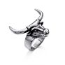 Punk Accessories Jewelry Stainless Steel Bull Head Finger Ring