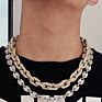 Punk Miami Cuban Choker Necklace Collar Statement Hip Hop Big Chunky Gold Color Thick Chain Necklace Men Jewelry