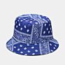 Pure Color Flower Pattern Sun-Proof Shady Bucket Cap