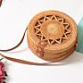 Purse Hobo Mini Tote Natural Rattan Handmade Straw Vintage Bag Women round Handle Ring