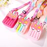 Push Pop Silicone Fidget Sensory Toy Unicorn Pop Shoulder Bag