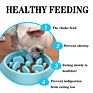 Puzzle Small Dog Cats Food Water Slow Eating Anti-Choke Pet Slow Feeder Dog Bowl