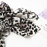 Qiyue Animal Snake Leopard Print Rabbit Ear Hair Scrunchies with Ties