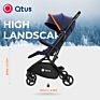 Qtus Lark, Baby Trolley, Poussette, High Landscape, All-Terrain, En1888, One-Handed Steering, Design for Travel