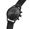 Quartz Business Classic All Black Mens Watch Multifunctional Japan Movt Mesh Belt Watch