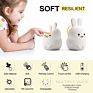 Rabbit Lamp Cartoon Children Bedroom Touch Control Small Night Lamp Christmas Gift beside Deco Baby Usb Night Light