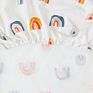 Rainbow 100% Cotton Breathable Infant Bed Baby Fitted Cot Fitted Crib Sheet for Baby