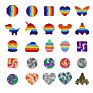 Rainbow Tie-Dye Silicone Sensory Autism Push Toys Game Last Fidget Toy
