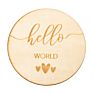 Rainbow Wooden Baby and Pregnancy Announcement Hand-Crafted Monthly Milestone Discs
